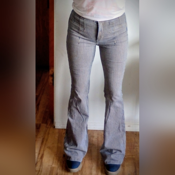 Free People Jayde Flare Jeans High Rise Denim